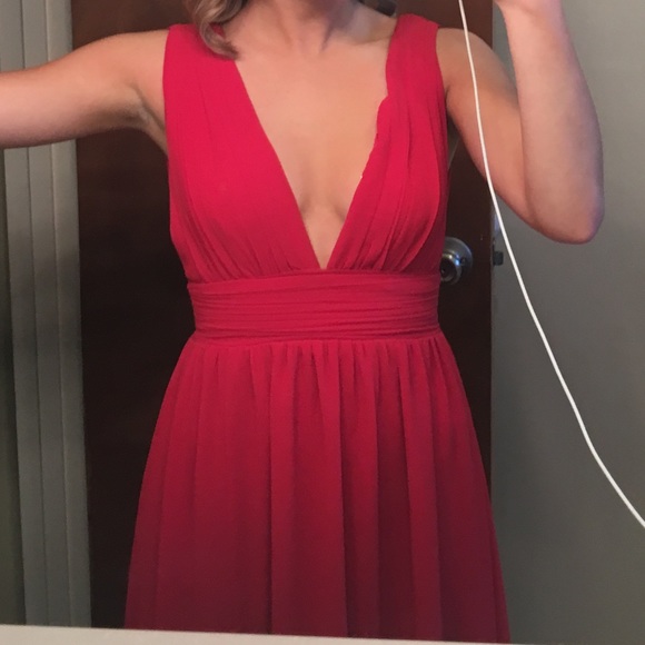 Lulus Red Prom Dress - Picture 3 of 6